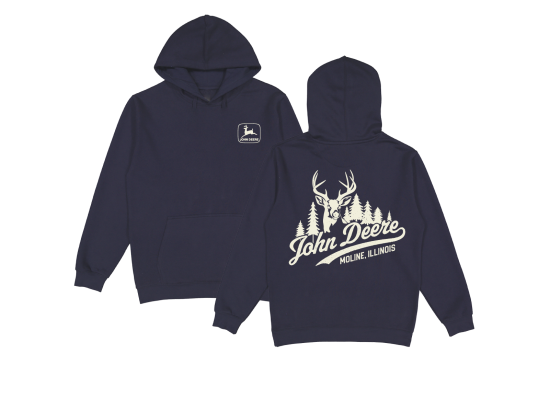 Hooded sweatshirt blue John Deere