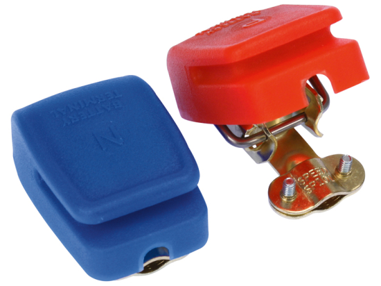 Battery terminals, quick release, insulated +/- 8 mm
