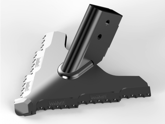 Gänsefussschare 150mm mit Hohlstift/Hartmetall