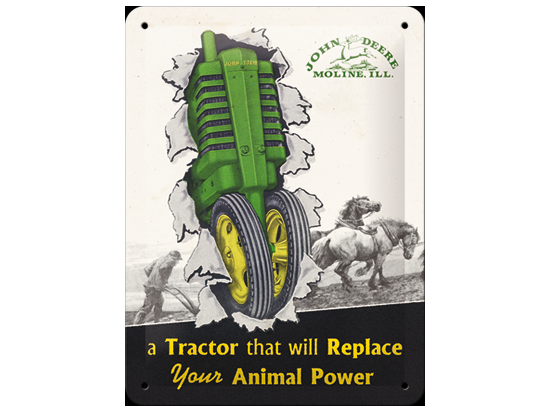 Tin Sign Tractor Power 15 x 20 cm