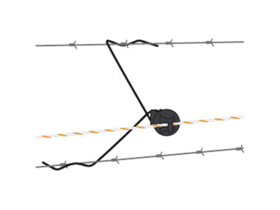 Abstand-Isolator für für Stacheldrahtzäune 30cm