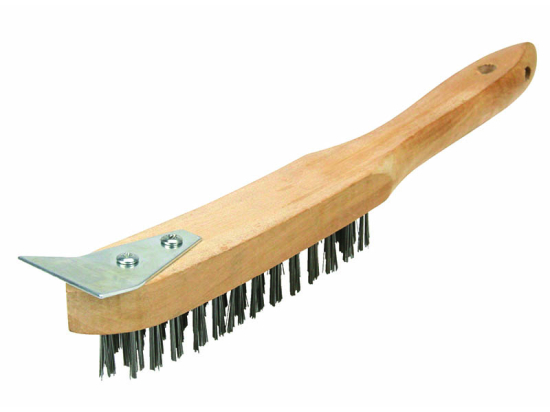 Schwere Drahtbürste mit Abstreifer