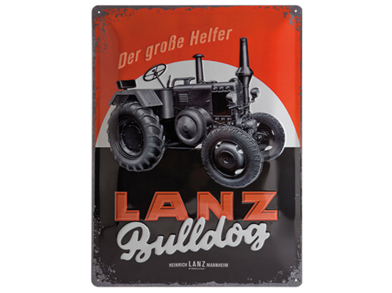 Lanz Tin Sign 30 x 40 cm - Bulldog