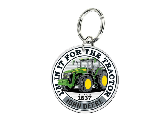 John Deere Schlüsselring mit Traktor