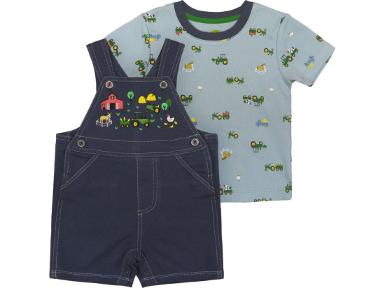 Zweiteiliges Set für Kinder mit Traktor