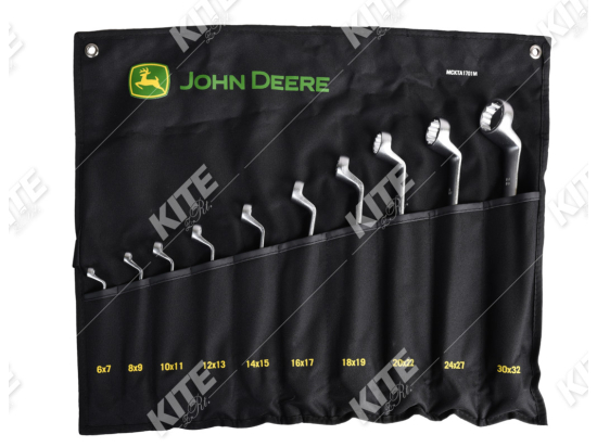 10 pieces trousse de cles polygonales contrecoudees