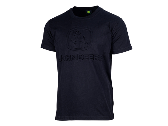 Schwarzes T-Shirt, geprägt
