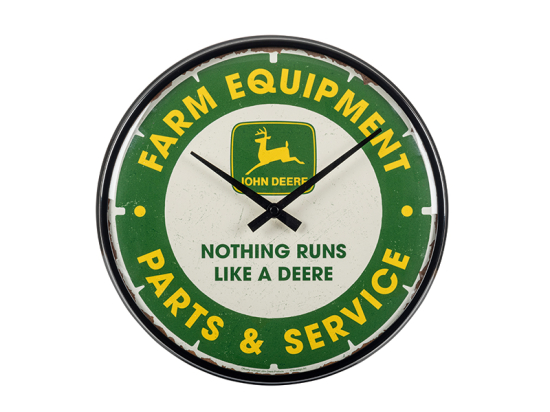Wall Clock \\"Farm Equipment Parts & Service\\"