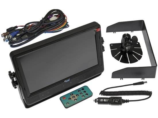 9\" Digital HD Colour Touch Screen Quad - Wired