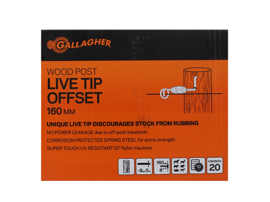 Live Tip offset insulator wood 16cm