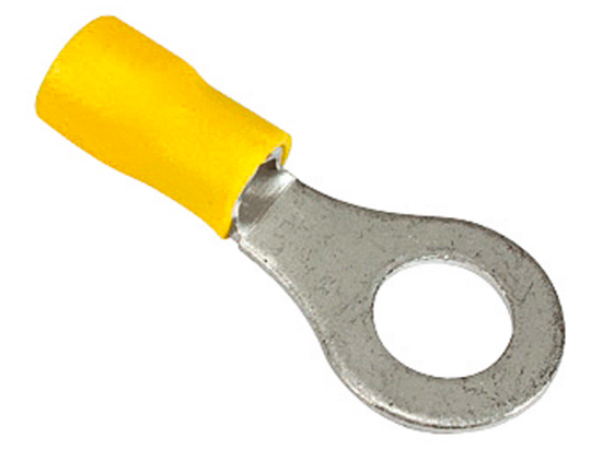 Yellow ring terminal 6mm