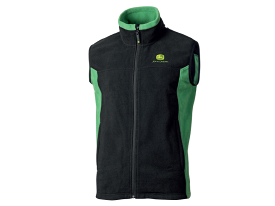 Schwarze Feld-Fleece-Weste