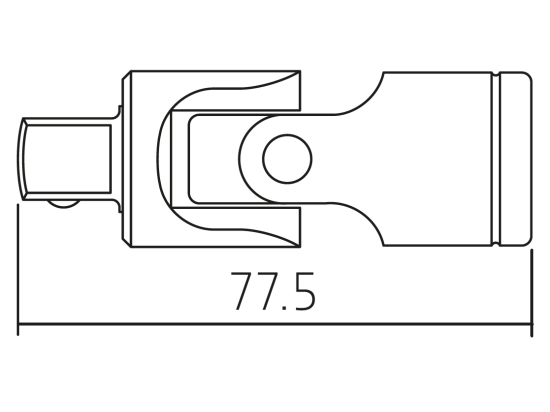 1/2" KARDANGELENK UNIVERSAL