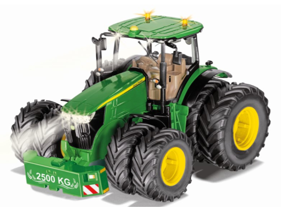 JD 7290R mit Zwillingsbereifung und Steuerung via Bluetooth-App