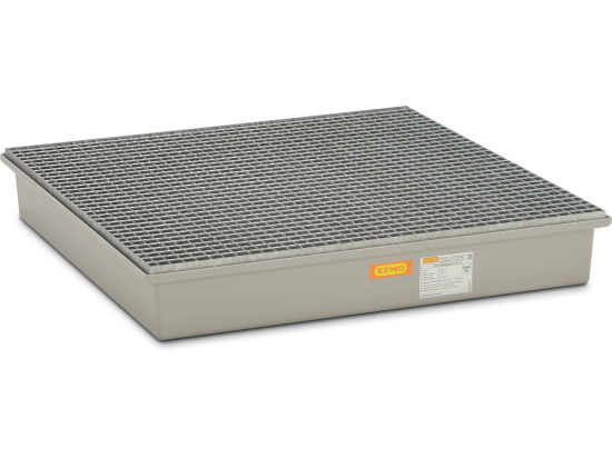 Pallet per pozzetto in PRFV 220/4 **** con griglia in acciaio zincato