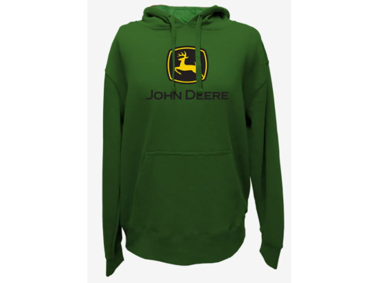 Sweat à capuche vert pour adulte John Deere