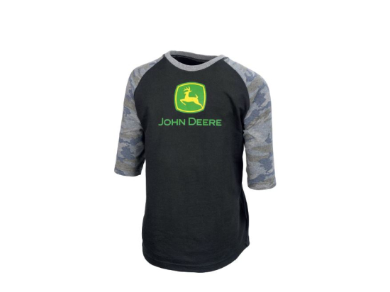 T-shirt per ragazzi con manica a 3/4 John Deere