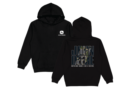 Kapuzensweatshirt Camoflage, schwarz