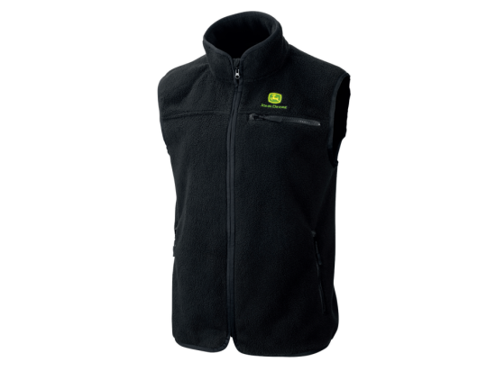 Schwarze Fleece-Weste für Fahrer