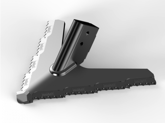 Soc à patte d'oie 200 mm avec pointe creuse/métal dur