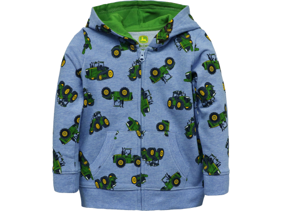 Sweatjacke mit Reißverschluss und Traktor
