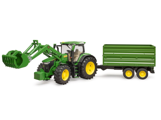 John Deere 7R 350 w/frontloader, trailer