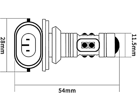 LED bulb, 1000lm Cap PGJ13