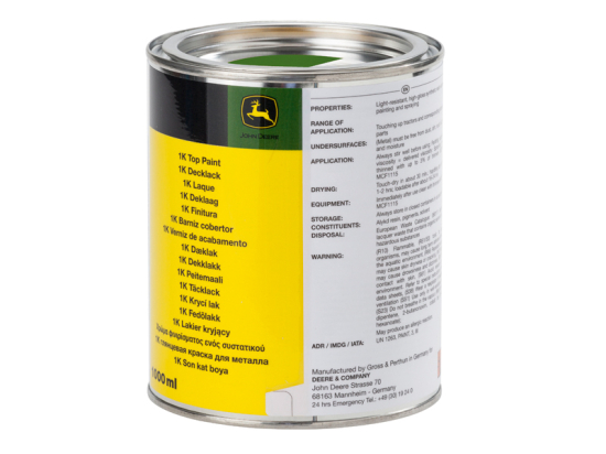 Vernice verde John Deere, barattolo da 1 litro