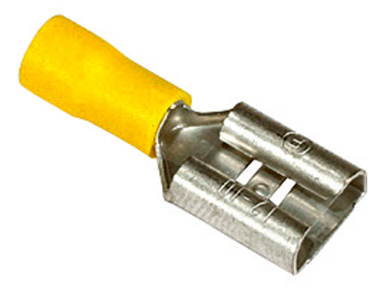 Yellow lucar female terminal 9.5mm