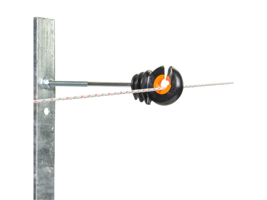 Abstand-Ringisolator XDI 10 cm / M6 für Metallpfähle (20)