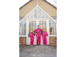 Combinaison de travail rose pour enfants