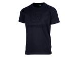 Schwarzes T-Shirt, geprägt