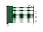 EuroNetz Hasen-/Kaninchennetz, grün 65/1-9/S-25m