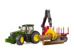John Deere 7R 350 mit Forstanhänger