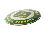 Rundes Blechschild „Parts & Services“
