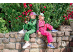 Pinkfarbener Overall für Kinder