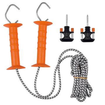 Cord-Torset dehnbar 6,5 bis 11 m weiß mit 2 Torgriffen GAL-640556