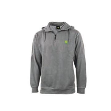 Reißverschlusspulli grau mit Kapuze MCDW001501