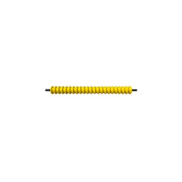 Front rollers 2.5"× 18" Grooved yellow HME-WP001179