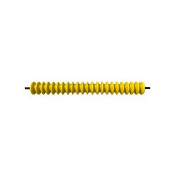 Front rollers 3"× 26" Grooved yellow HME-WP001074