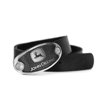 John Deere leather belt black MAM700000
