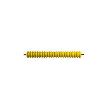 Front rollers 3"× 22" Grooved yellow HME-WP001073