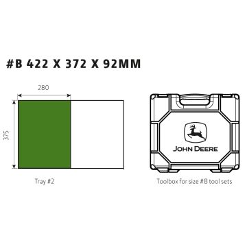 Cassetta di bussole metriche / pollici 1/4" esagonale - 30 elementi MCKTA2503C