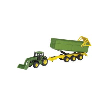 Tracteur John Deere avec chargeur frontal et remorque MCU184300000