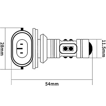LED bulb, 1000lm Cap PGJ13 MCXFA2466