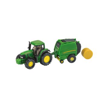 John Deere Traktor mit Rundballenpresse MCU166500000