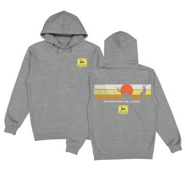 Hooded sweatshirt grey John Deere MCF02X1FGU