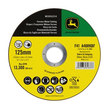 Disque abrasif à tronçonner, 125 mm x 1 mm MCXFA2314